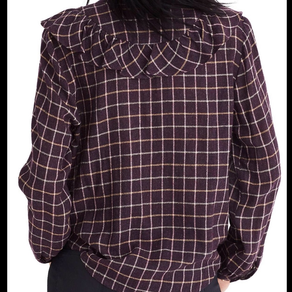 NWT Madewell plaid blouse - Picture 2 of 6